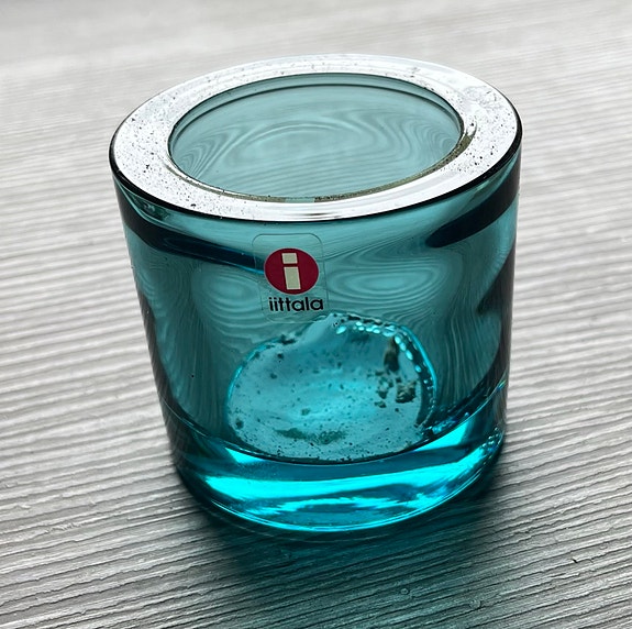 Iittala Kivi tuikkukippo turkoosi