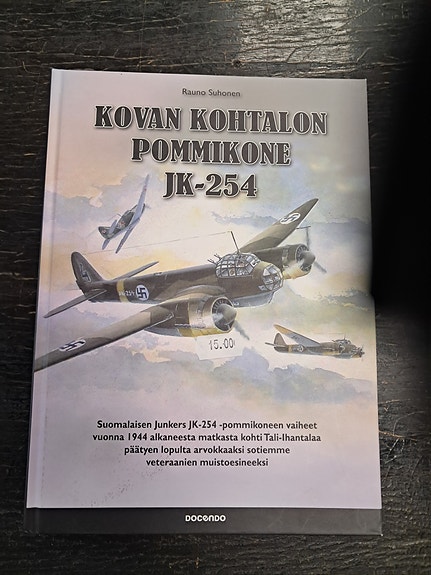 Kovan kohtalon pommikone JK-254 -kirja
