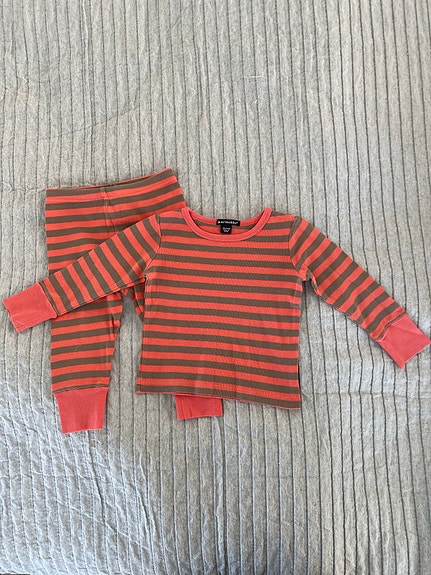 Marimekko VÄSY, lasten pyjama/pitkät alushousut ja paita koko 86 kirjava unisex