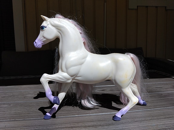 Vintage Barbie valkoinen hevonen