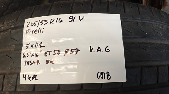 VAG kesärenkaat 205/55R16