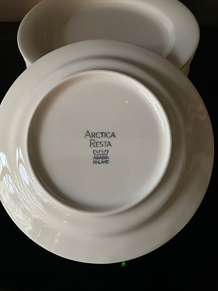 Arabia Arctica Resta lautaset 17 cm / 6 kpl