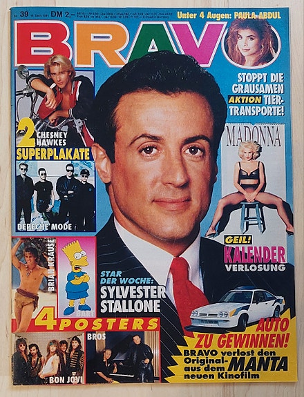 Bravo vuodelta 1991. Mukana julisteet. Ei postikuluja!