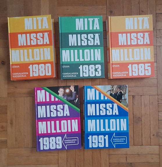 MMM Mitä missä milloin 1980 1983 1985 1989 1991