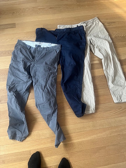 3x Chinos housut