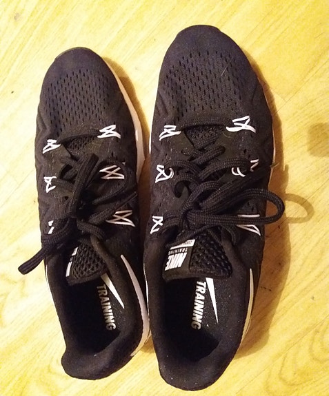 Nike lenkkarit mustavalkoiset US 9