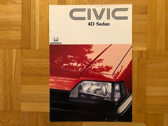 Esite Honda Civic 4D Sedan vuodelta 1984 / 1985