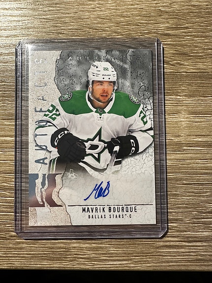 Upper Deck Artifacts Autofacts Mavrik Bourque Dallas Stars