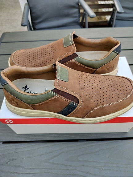 Rieker Confort & style miesten nahkaiset kävelykengät koko 44