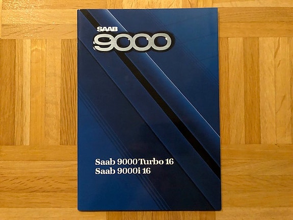 Esite Saab 9000i 16 & 9000 Turbo 16 vuodelta 1987