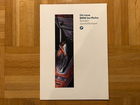 Esite BMW E39 5-sarja lisävarusteet vuodelta 1995 / 1996