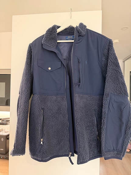 Ralph Lauren Polo miesten takki L sininen polyesteri
