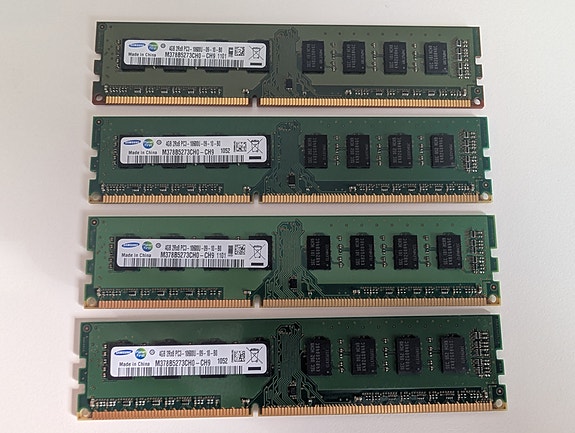 16GB DDR3 RAM muistisetti pöytäkoneeseen (4x4GB Samsung / HP)