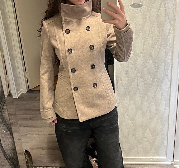 H&M Beige Naisten Trenssi Takki