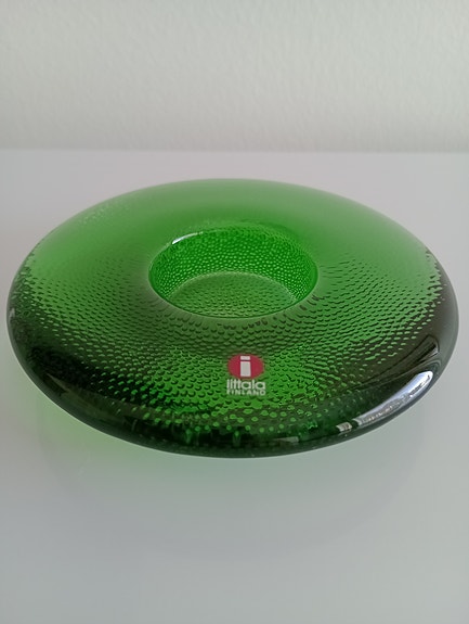 Iittala Nappi kynttilänjalka, vihreä