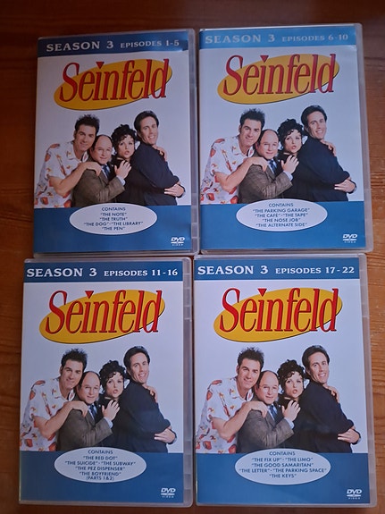 Seinfeld Season 3 DVD-setti 4dvdtä,koko kausi