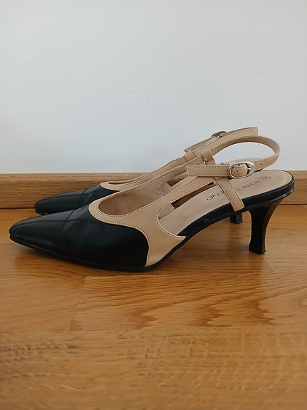 Slingback avokkaat korkokengät 37