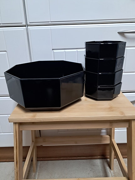 Arcoroc Octime mustat kulhot x5
