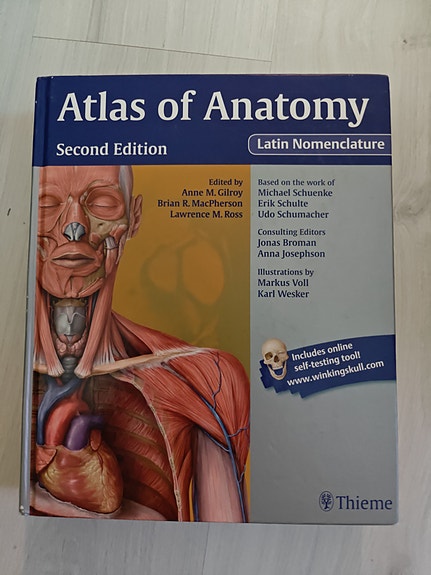 Atlas of Anatomy Second Edition - Lääketieteen anatomian oppikirja