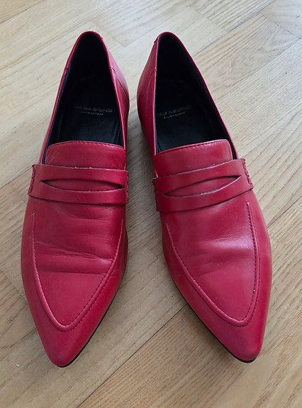 Vagabond Loaferit / pistokkaat, punainen (koko 37)