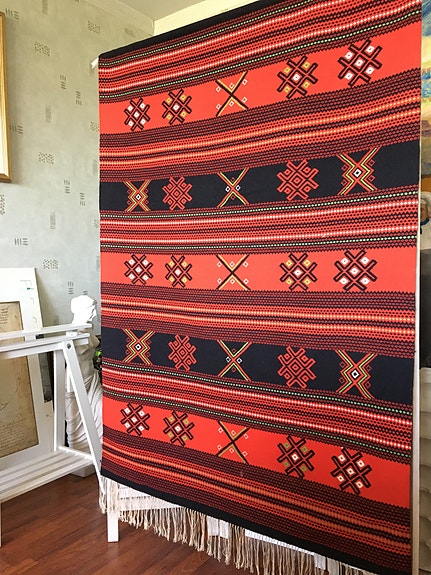 Karjala raanu.  Seinävaate .105x150cm .Vintage.