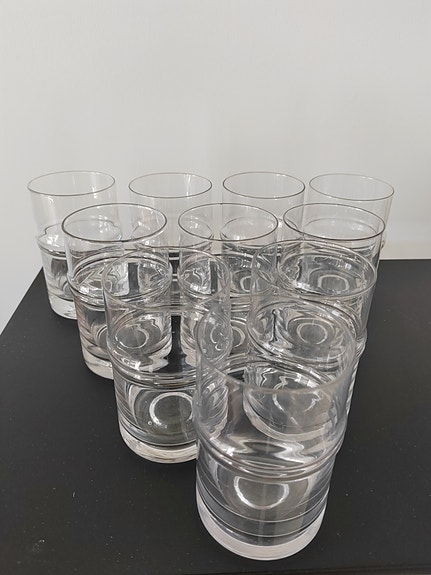Iittala Pisararengas lasit, 10 kpl yht,hinta 50 €