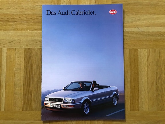 Esite Audi B4 Cabriolet vuodelta 1992