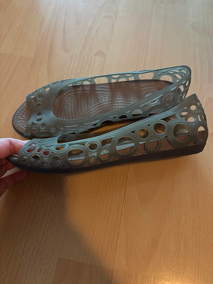 Crocs ballerinat, koko 37-38/US 7, ruskeat