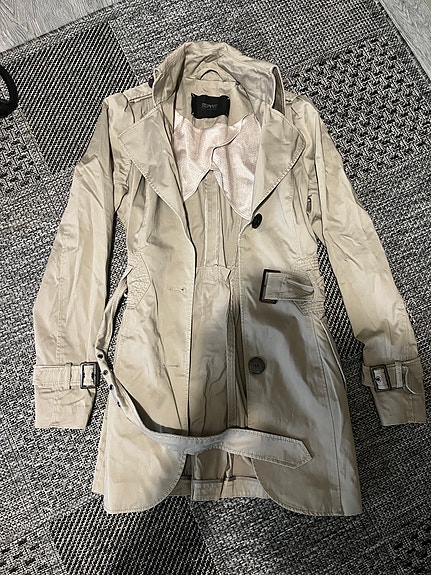 Esprit naisten poplari/kevät/syksytakki XS beige puuvilla