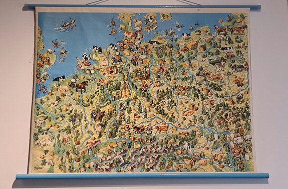 Myydän georg Westermann/osakeyhtiö valistus vintage Keski-Euroopan opetuskartta