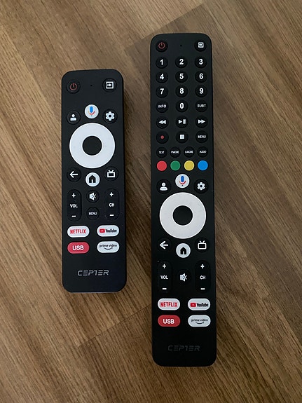 Cepter TV-kaukosäätimet Netflix- ja USB-napeilla