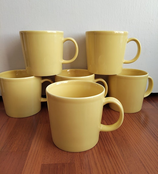 Arabia, Teema keltainen muki ( kpl hinta )
