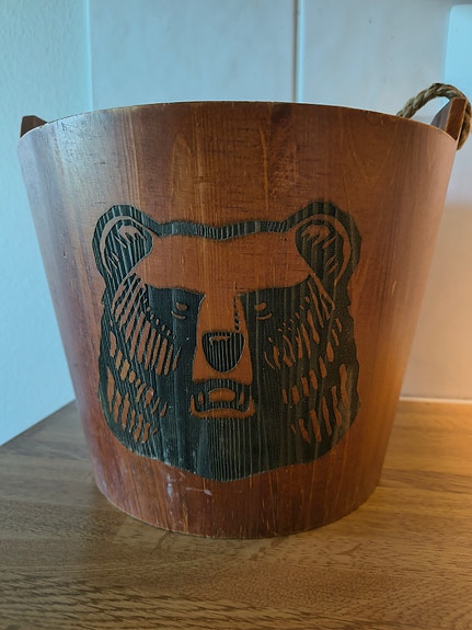 Koff/karhu puinen saunakiulu