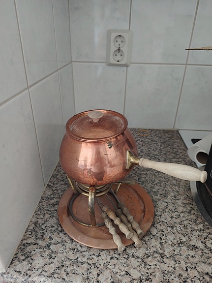 Fondue pata + ottimet, kuparia