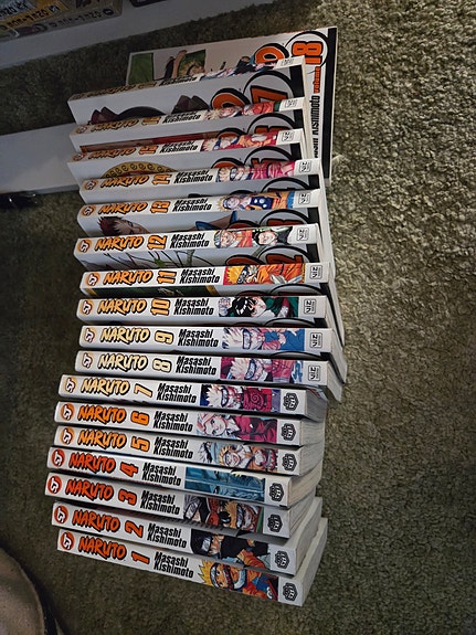Naruto manga-sarjakuvia englanniksi 1-18