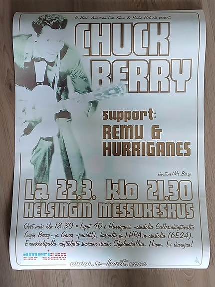 Chuck Berry / Remu & Hurriganes konserttijuliste Helsinki