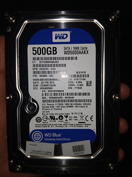 Western Digital Blue 500 GB - pöytätietokoneen kovalevy