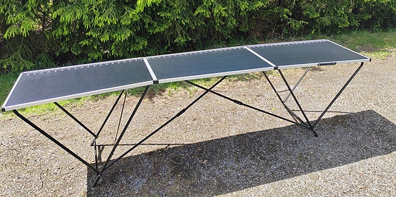 Tapettipöytä 300 cm – kokoontaittuva, mitta-asteikko