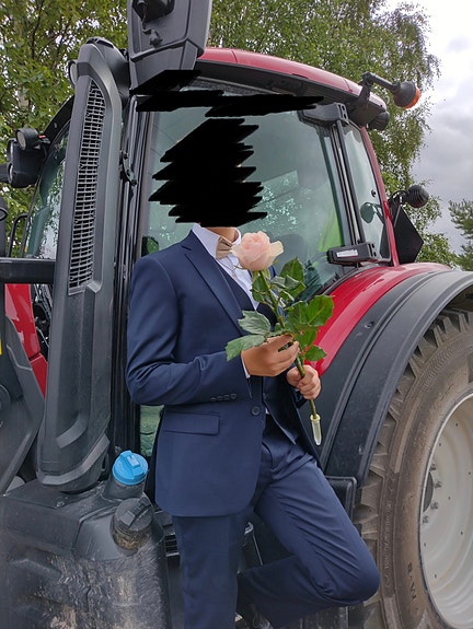 Dressmann miesten puku koko 48 tummansininen