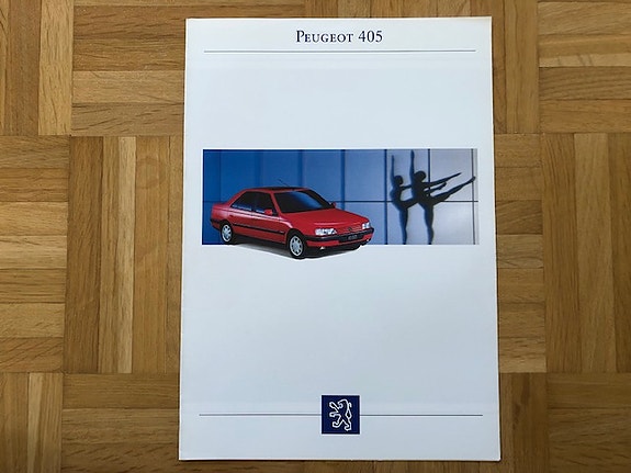 Esite Peugeot 405 1993 myös 405 MI 16