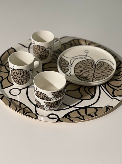 Marimekko Bottna tarjotin & 1 astiasarja