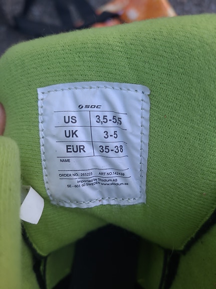 Rullaluistimet SOC koko 35-38
