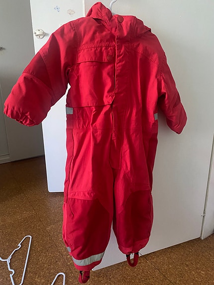H&M toppahaalari koko 86 punainen unisex