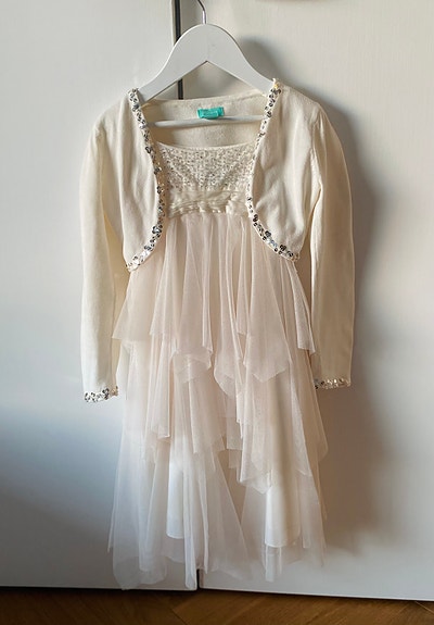 Morsiustytön mekko ja bolero (4-6 y)