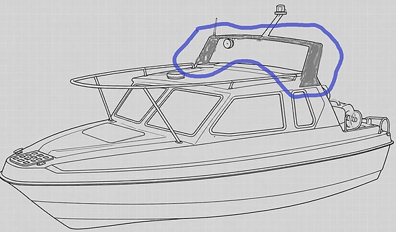 Ostetaan Belmar 575 CA "targa kaari"