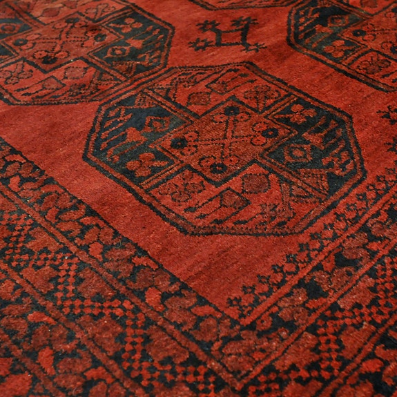 Käsinsolmittu villamatto 240 x 186 cm Afganistan