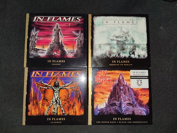 In Flames CD-levyt 8 kpl