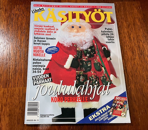 Käsityölehti Uudet Käsityöt 11/1994 * Iso nuken puvusto