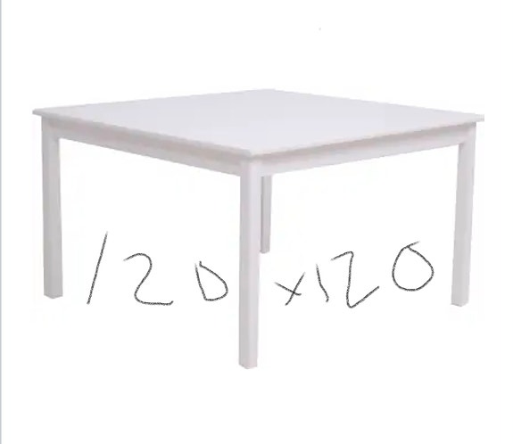 O: ruokapöytä 120x120