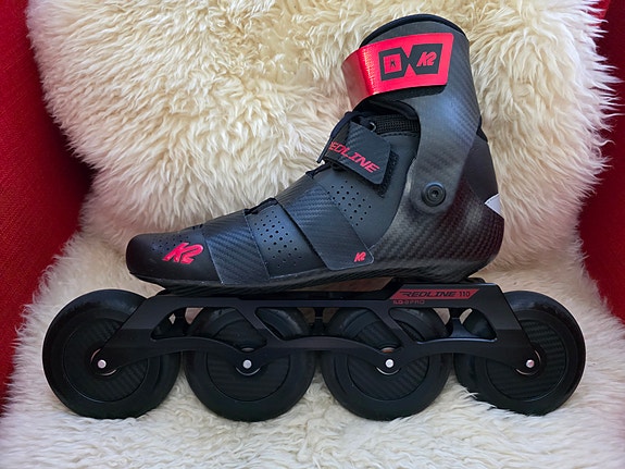 K2 Redline 110 rullaluistimet, koko 45 musta/punainen